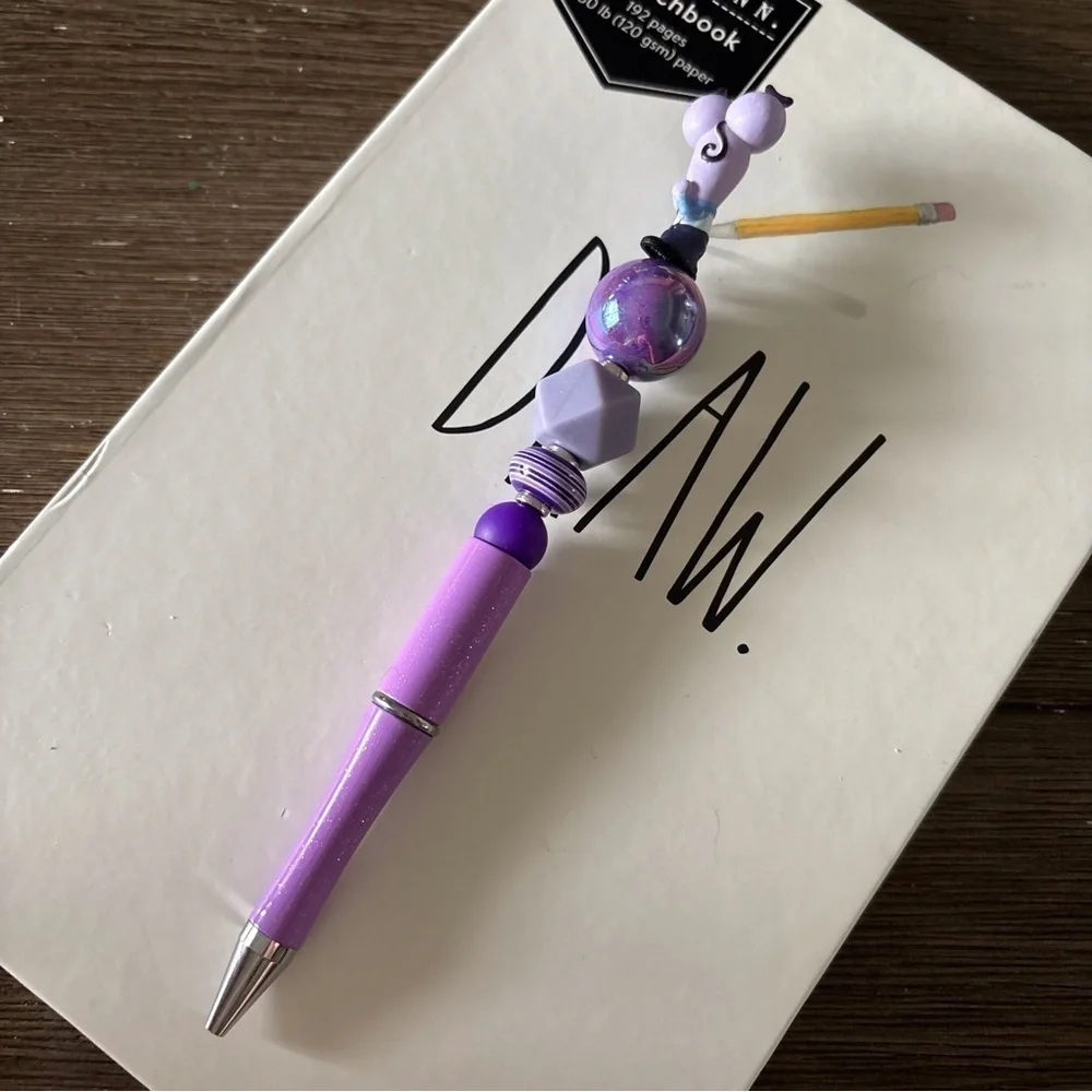 Disney Doorables: Inside Out: Fear handmade beaded pen